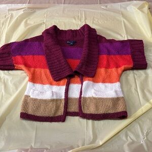 Girls Gap Colorful Striped Sweater size small
